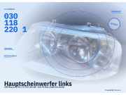 Hauptscheinwerfer links VW Sharan (7M) 7M3941015AH 0301182201