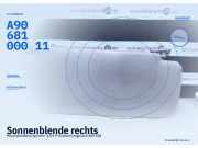 Sonnenblende rechts Mercedes-Benz Sprinter 3,5-t Pritsche/Fahrgestell (B906) A9068100011