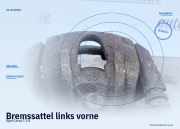 Bremssattel links vorne Opel Corsa C