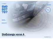 Stoßstange vorne AUDI A4 (8W, B9) 8W0807787