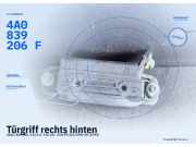 Türgriff rechts hinten AUDI 100 (4A, C4) 4A0839206F