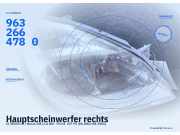 Hauptscheinwerfer rechts CITROEN C5 I Break (DE) 9632664780