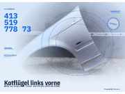 Kotflügel links vorne BMW 3er (E36) 41351977873