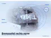 Bremssattel rechts vorne OPEL Tigra (S93)