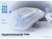 Hauptscheinwerfer links CITROEN C2 9680128380