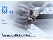 Bremssattel links hinten MERCEDES-BENZ Vito/Mixto Kasten (W639) A63942008 A6394200883