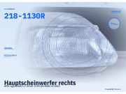 Hauptscheinwerfer rechts OPEL Agila (H00) 2181130R 218-1130R