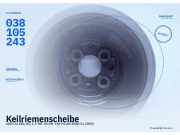 Keilriemenscheibe AUDI A4 (8D, B5) 038105243