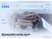 Bremssattel rechts vorne DAIHATSU Cuore V (L7) 5101