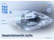 Hauptscheinwerfer rechts CITROEN Xsara Picasso (N68) 9649557380