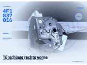 Türschloss rechts vorne AUDI A3 (8P) 4F1837016