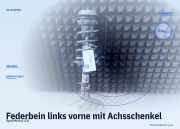 Federbein links vorne mit Achsschenkel Opel Meriva (X03)