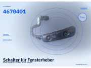 Schalter für Fensterheber OPEL Omega B 4670401