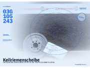 Keilriemenscheibe VW Passat B6 Variant (3C5) 03G105243