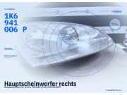 Hauptscheinwerfer rechts VW Golf V (1K) 1K6941006P