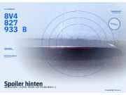 Spoiler hinten AUDI A3 (8V) 8V4827933B