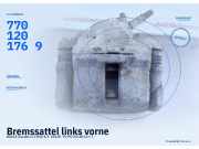 Bremssattel links vorne DACIA Sandero II (SD) 7701201769