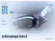 Außenspiegel links BMW 1er (E87) 51337129647 51167157177