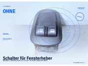Schalter für Fensterheber PEUGEOT 206 SW (2E/K) OHNE