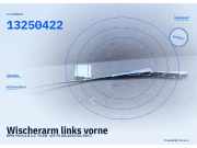 Wischerarm links vorne OPEL Meriva B 13250422