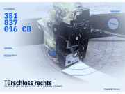 Türschloss rechts VW Polo IV (9N, 9A) 3B1837016CB