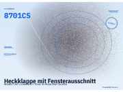 Heckklappe mit Fensterausschnitt PEUGEOT 207 8701CS
