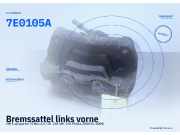 Bremssattel links vorne VW Transporter T5 Bus 7E0105A