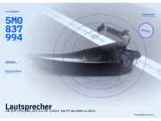 Lautsprecher VW Golf Plus (5M) 5M0837994