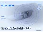 Schalter für Fensterheber links TOYOTA Yaris (P1) 011-5W56