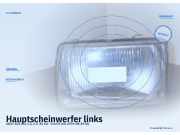 Hauptscheinwerfer links AUDI 100 (43, C2)
