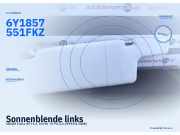 Sonnenblende links SKODA Fabia (6Y) 6Y1857551P FKZ 6Y1857551 FKZ