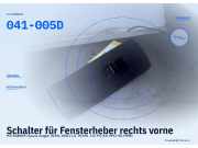 Schalter für Fensterheber rechts vorne MITSUBISHI Space Wagon (N30) 041005 041-005D
