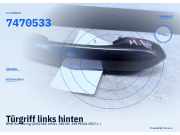 Türgriff links hinten BMW 5er Touring (G31) 7470533