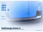 Stoßstange hinten AUDI A6 (4A, C8) 4K9807511C