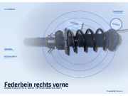 Federbein rechts vorne SKODA Fabia (6Y)