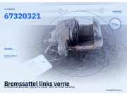 Bremssattel links vorne CITROEN C25 Bus (280, 290) 67320321