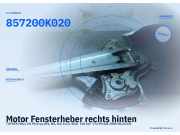 Motor Fensterheber rechts hinten TOYOTA Hilux VII Pick-up (N1, N2, N3) 85 857200K020