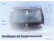 Heckklappe mit Fensterausschnitt OPEL Corsa C (X01)