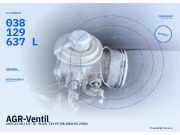 AGR-Ventil AUDI A3 (8L) 038129637L