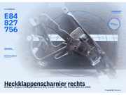 Heckklappenscharnier rechts Coupe/Cabriolet Renault Megane II Coupe/Cabriolet (EM) (Megane II Coupe, Cabriolet (EM)) 1.5 DCI 78 kW (03.2006–01.2009) E84827756