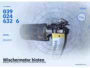 Wischermotor hinten RENAULT 19 II (X 53) 0390246326