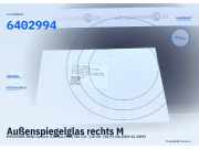 Außenspiegelglas rechts MERCEDES-BENZ Sprinter 3,5t Bus (906) 6402994