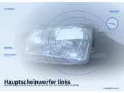 Hauptscheinwerfer links SUZUKI Swift II Stufenheck (AH, AJ)