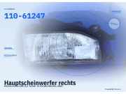 Hauptscheinwerfer rechts MAZDA 323 III (BF) 110-61247
