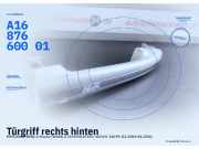 Türgriff rechts hinten MERCEDES-BENZ A-Klasse (W168) A1687660001