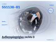 Außenspiegelglas rechts OPEL Astra K (B16) 551138-81