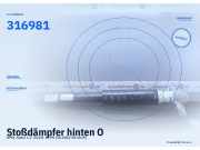 Stoßdämpfer hinten OPEL Adam 316981