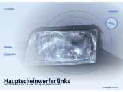Hauptscheinwerfer links AUDI 100 (4A, C4)