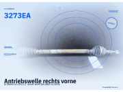 Antriebswelle rechts vorne CITROEN C3 I (FC) 3273HS 3273EA