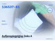 Außenspiegelglas links AUDI Q5 (8R) 136537-81